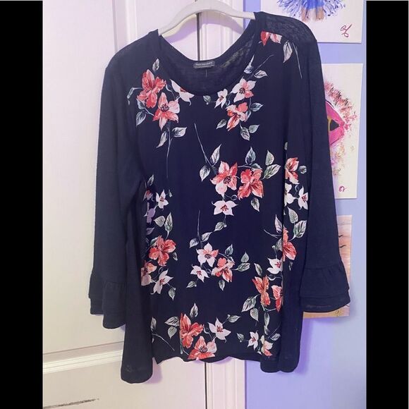 Van Heusen Floral long sleeves top - Picture 1 of 6